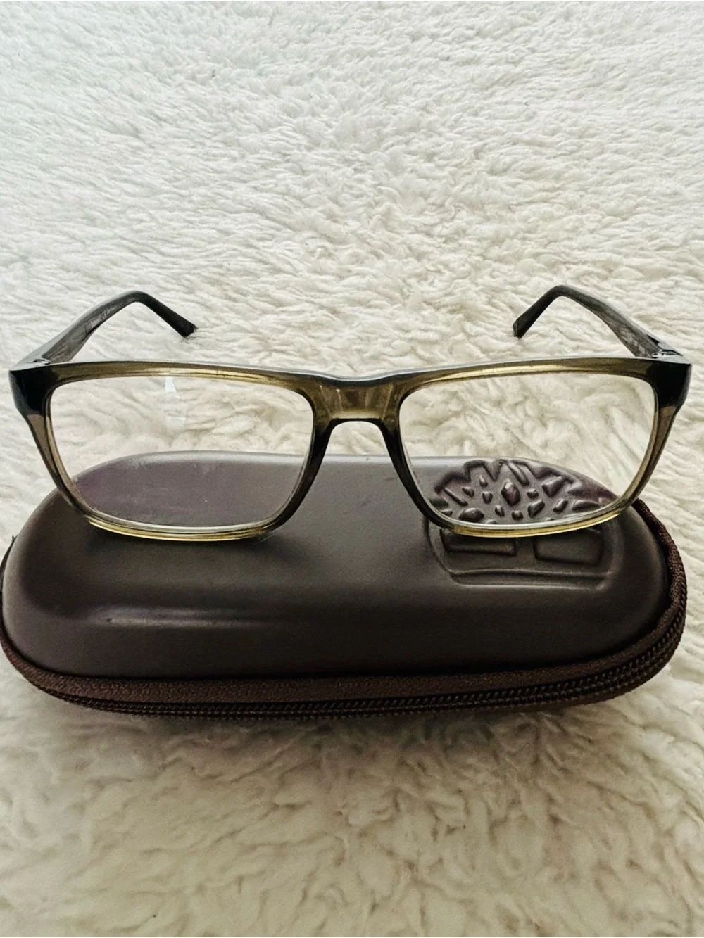 Timberland TB1744 096 Gray/Black Unisex Eyeglasses Frame only w/ Case 55x16 145